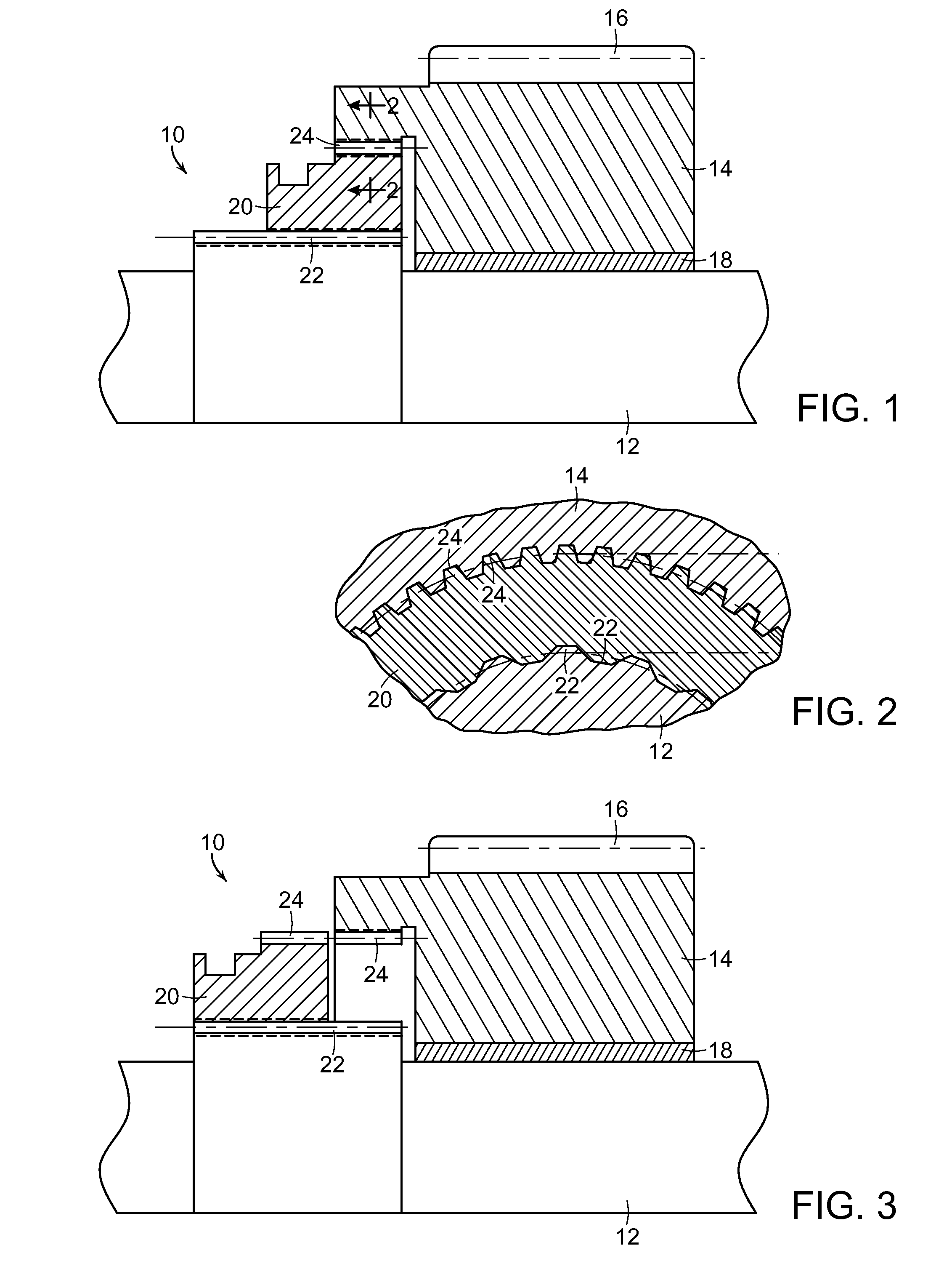 Clutch member adapted to remain engaged in a fixed position while under a heavy load