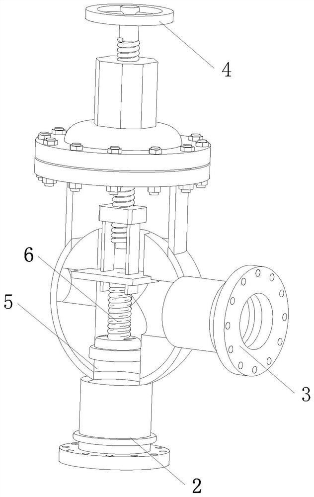 Oil exploitation adjusting valve