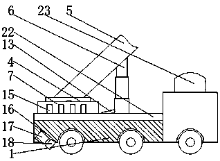 Crane pushing device