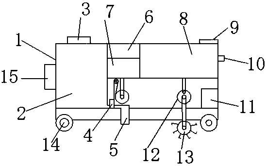 Fertilizer spraying device for gardening