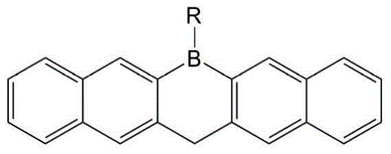 A kind of single boron heterocyclic organic electron transport material and preparation method thereof