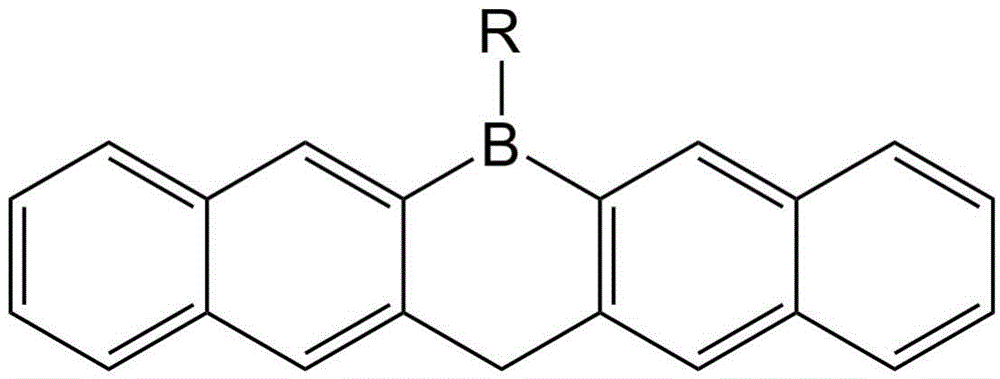 A kind of single boron heterocyclic organic electron transport material and preparation method thereof