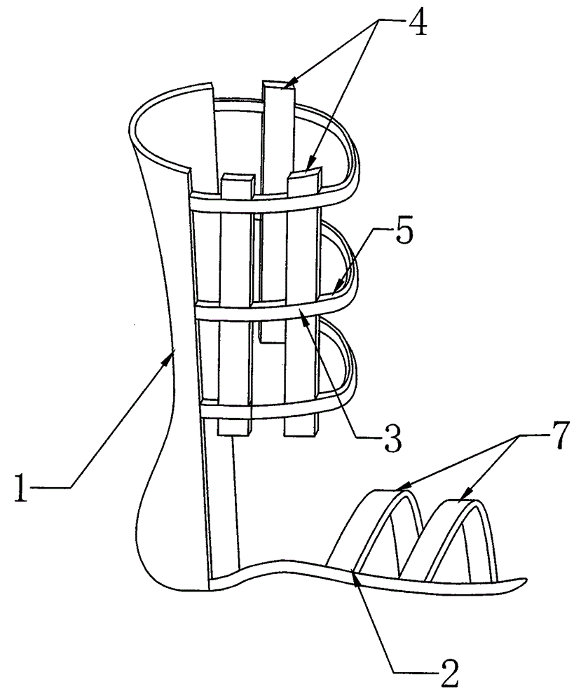 Novel limb fracture fixing brace