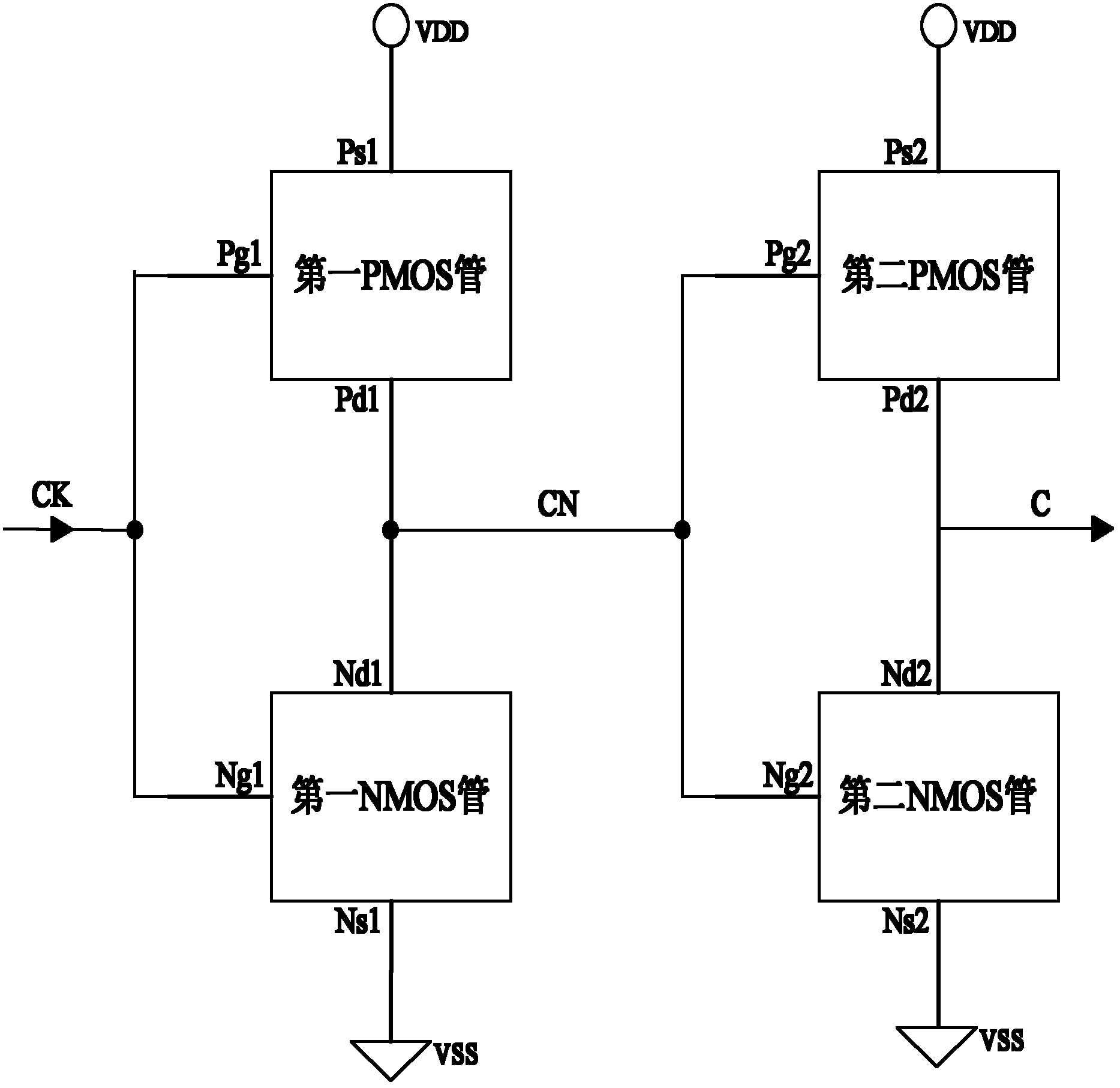 Single event upset-resisting scanning structure D trigger capable of setting and resetting