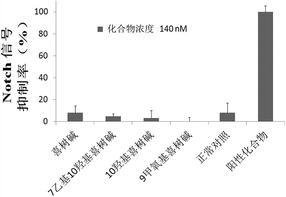 Medical application of camptothecin and its derivative in resisting Alzheimer disease