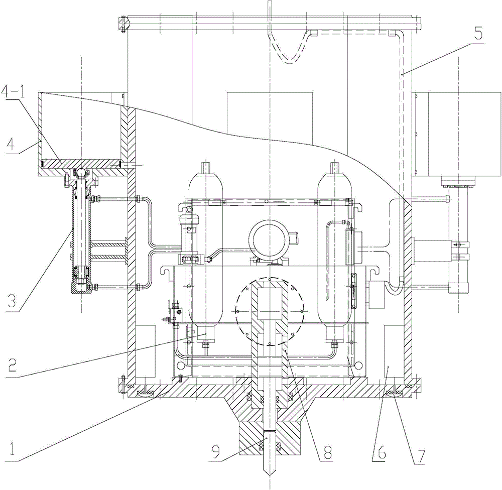 Underwater hovering impact crushing device and control method thereof