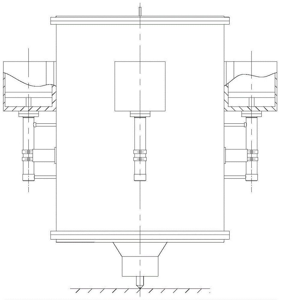 Underwater hovering impact crushing device and control method thereof