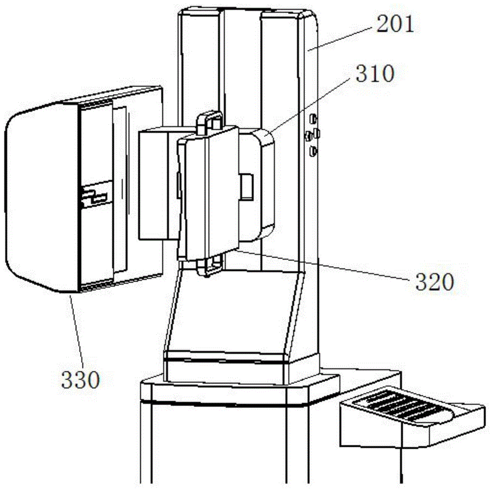 Mammary gland volume ultrasonic imaging device and method