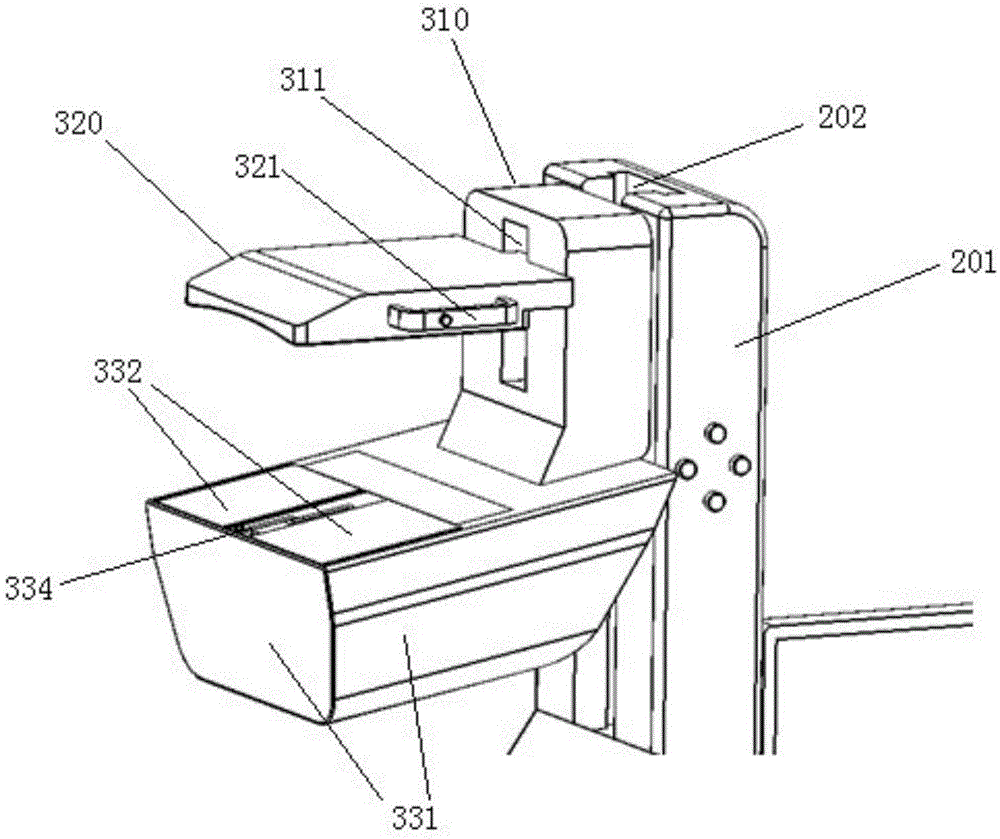 Mammary gland volume ultrasonic imaging device and method