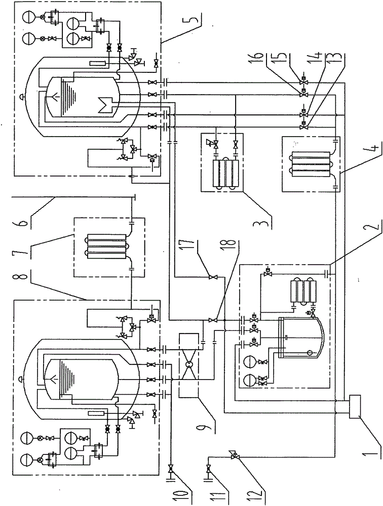 Air energy low-temperature liquefied gas non-pump filling system