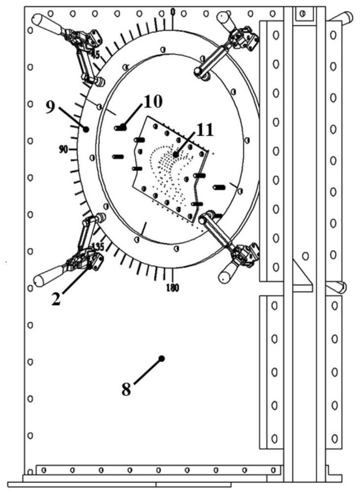 Turbine experiment device capable of quickly replacing test and measurement blade grids