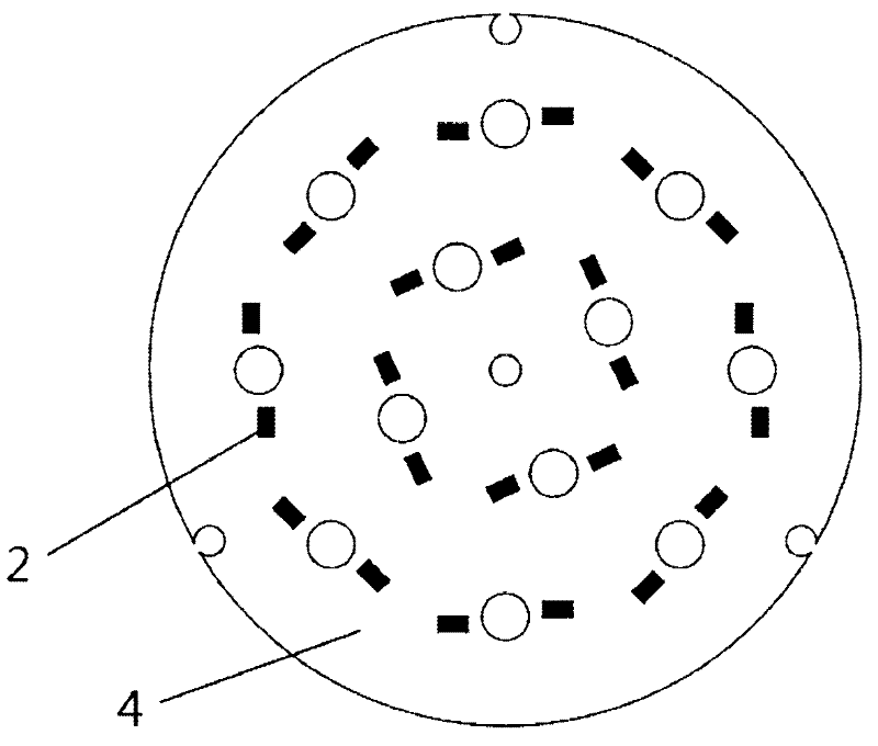 Thermoelectricity-separating high-heat-conducting LED (light emitting diode) light source substrate