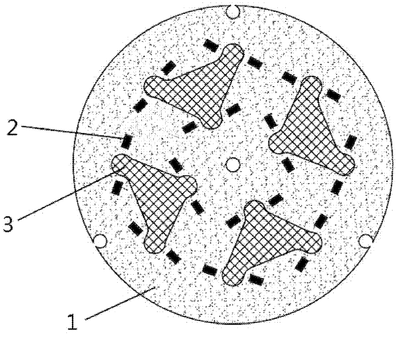 Thermoelectricity-separating high-heat-conducting LED (light emitting diode) light source substrate