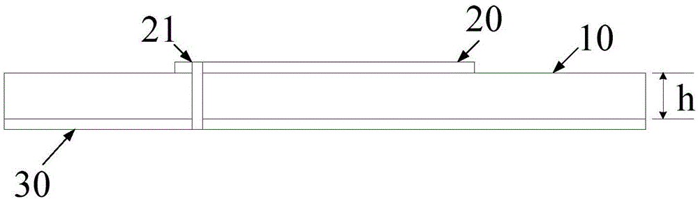 Patch antenna for generating vortex electric wave