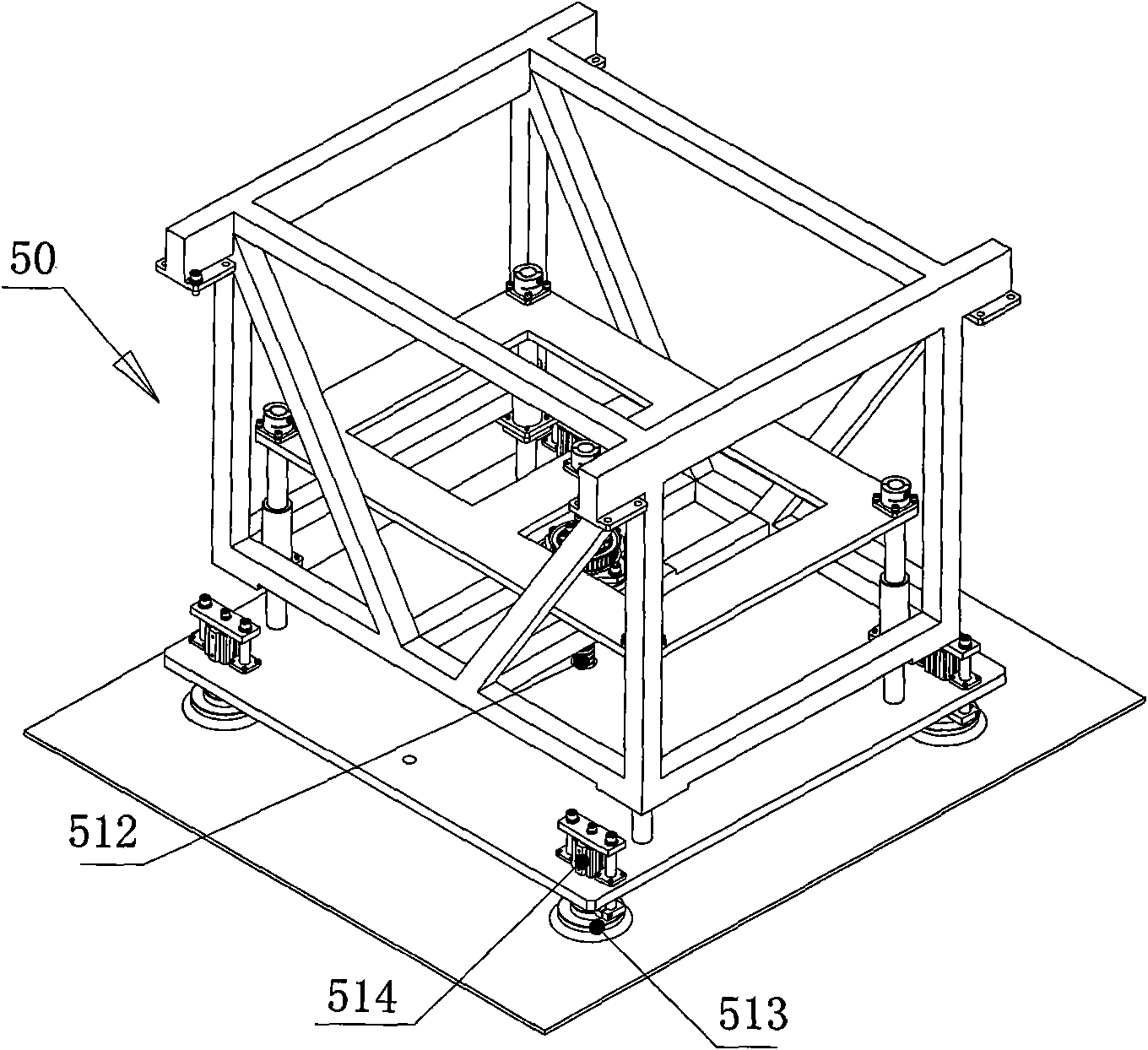 Lamination lay-up system and transfer machine thereof