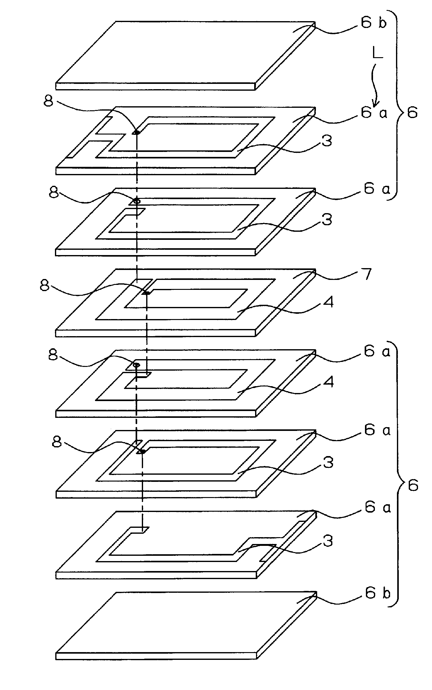 Laminated coil