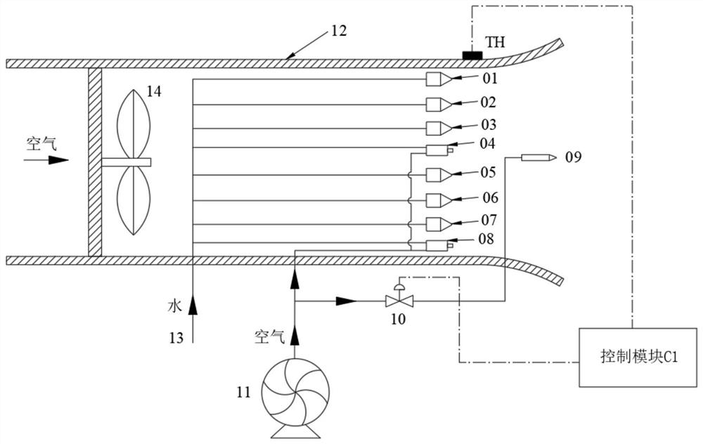 A high snowmaking rate snowmaking machine and its control method and working method