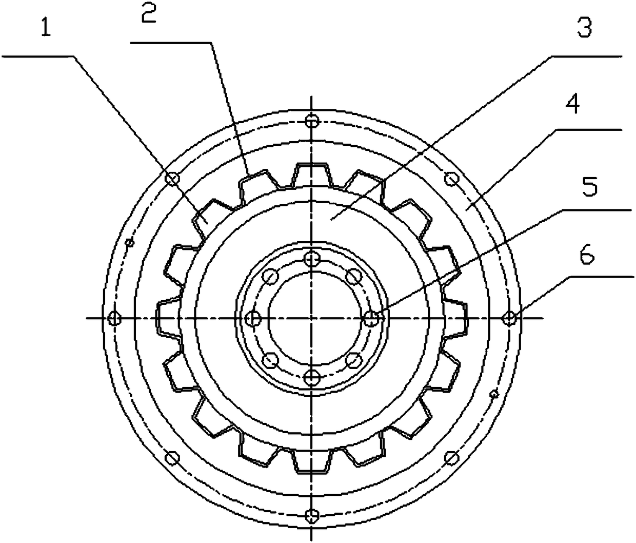 Transmission structure of water pump and engine