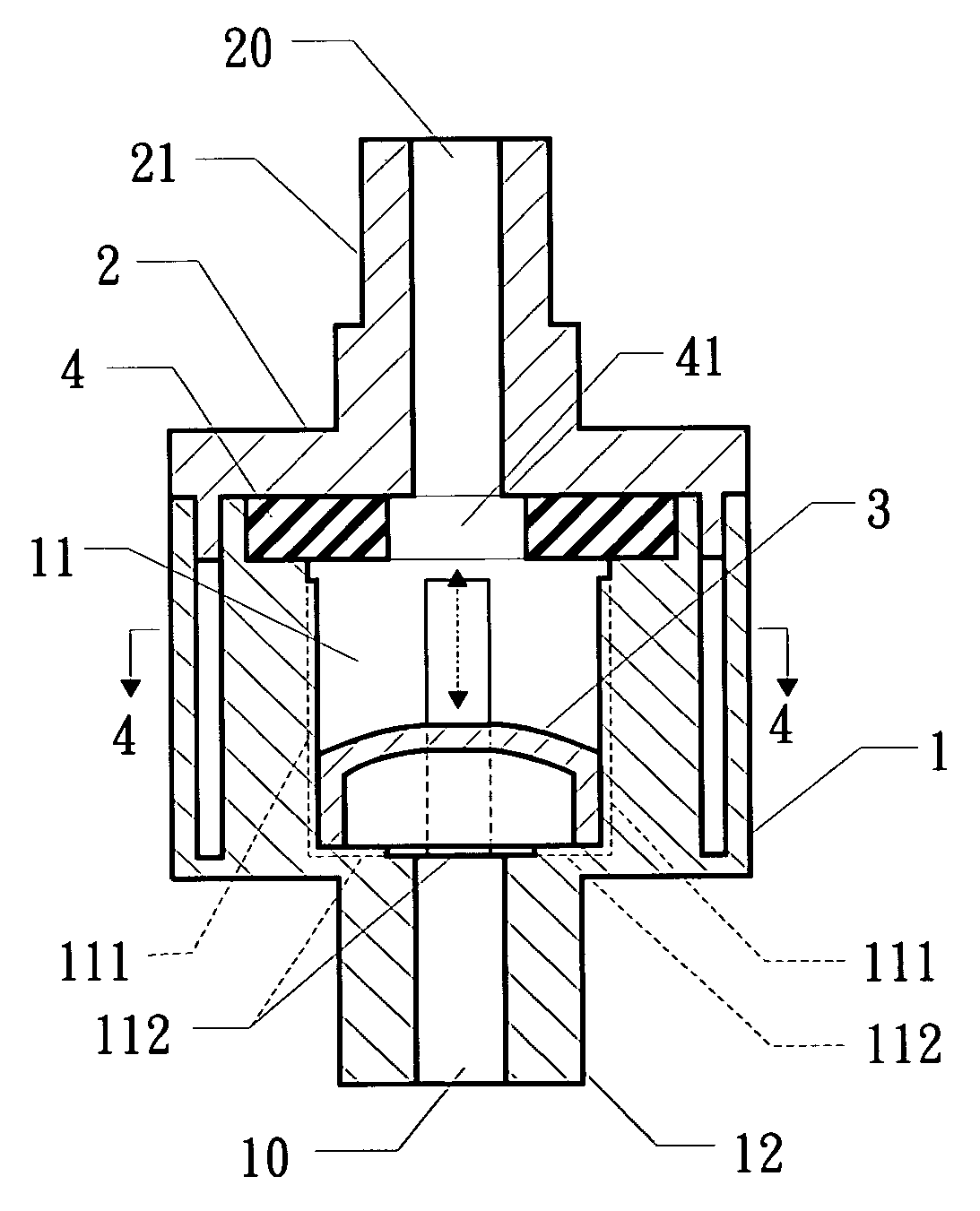 Negative check valve of a pneumatic transfer pipe