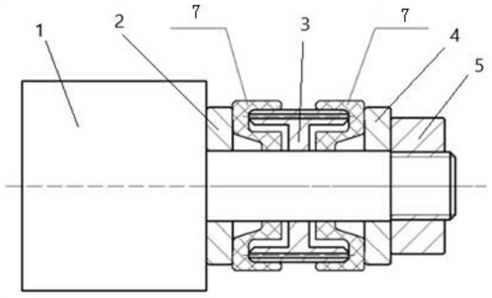 External grinding machining device for thin-wall non-metal part with inner ring groove and clamping method