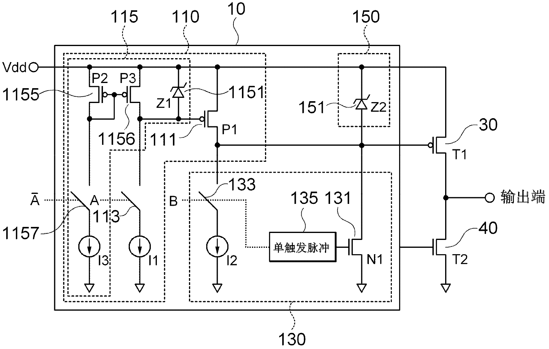 Output driving circuit and transistor output circuit