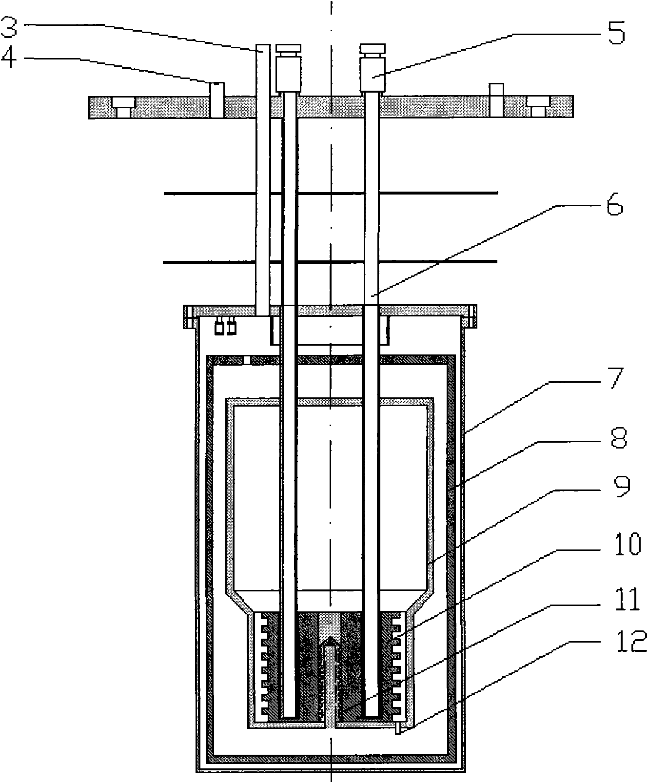 Quasi-adiabatic sealing type argon three-phase-point recurrence device