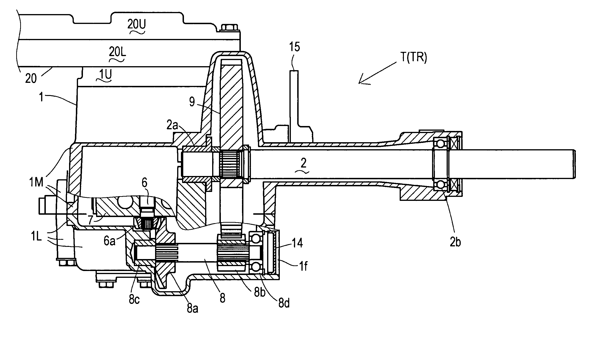 Power transmission apparatus for working vehicle