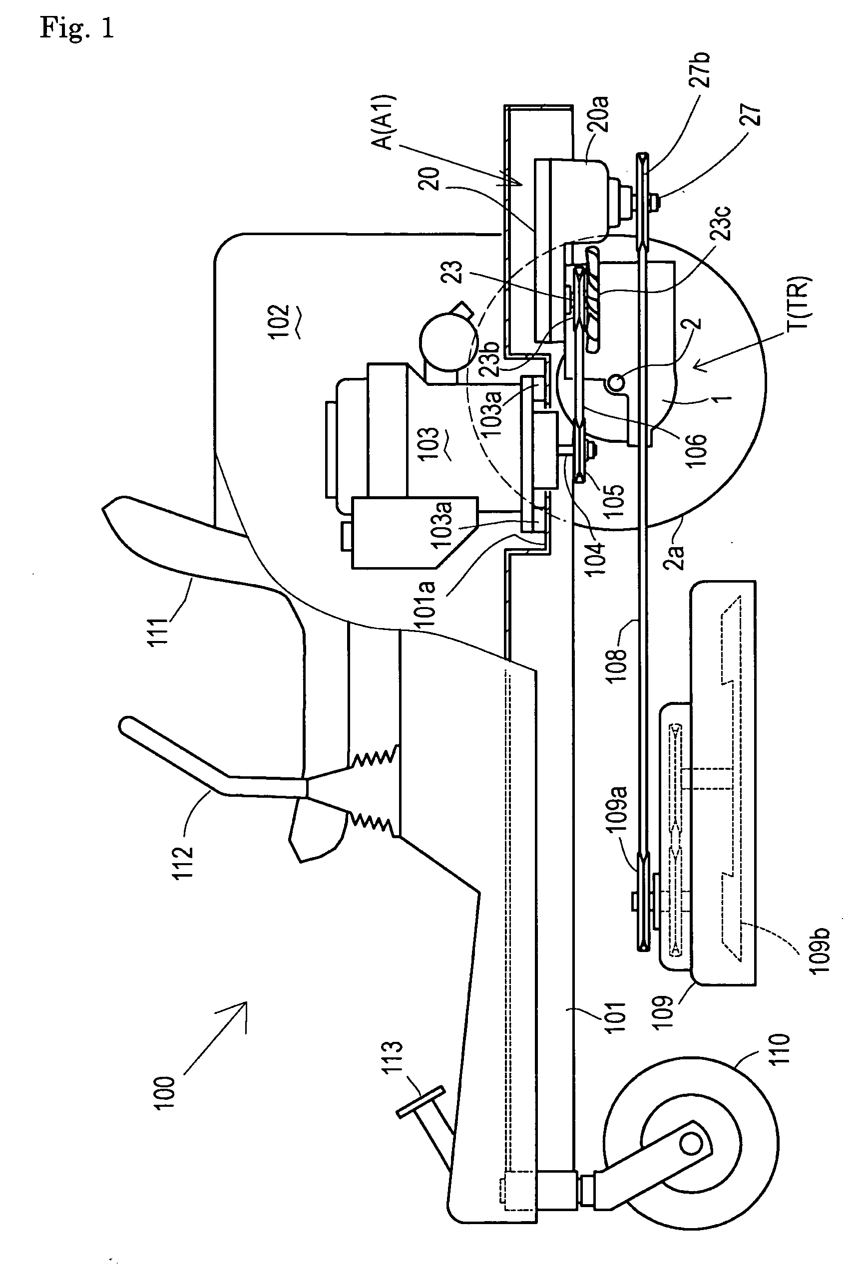 Power transmission apparatus for working vehicle