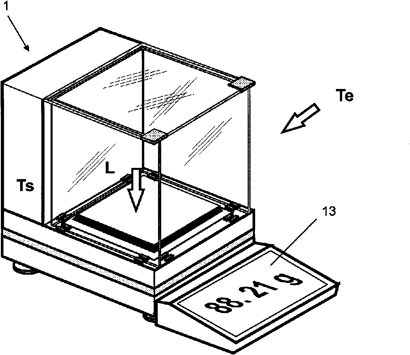 Method For Correcting The Temperature Of A Force Measuring Apparatus And Force Measuring Apparatus