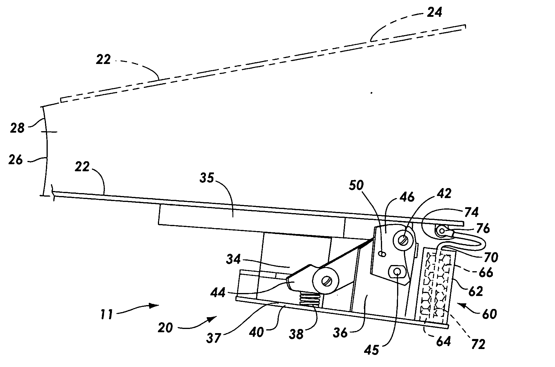 Active vehicle hood system and method