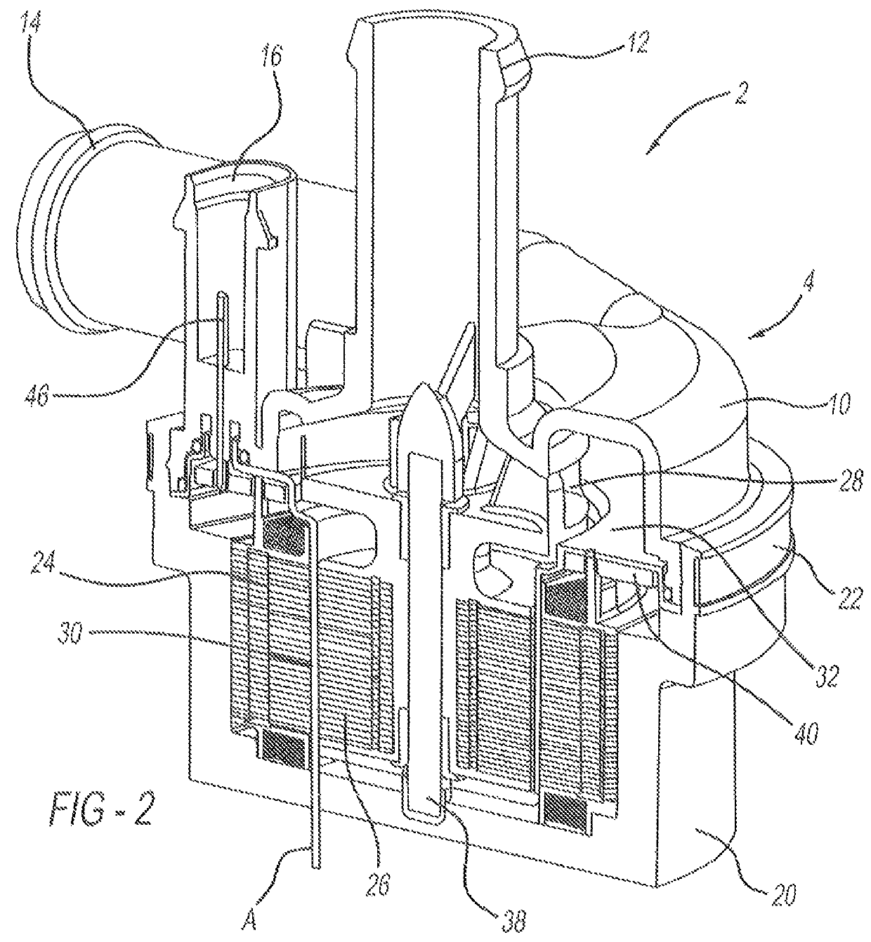 Submerged rotor electric water pump with structural wetsleeve