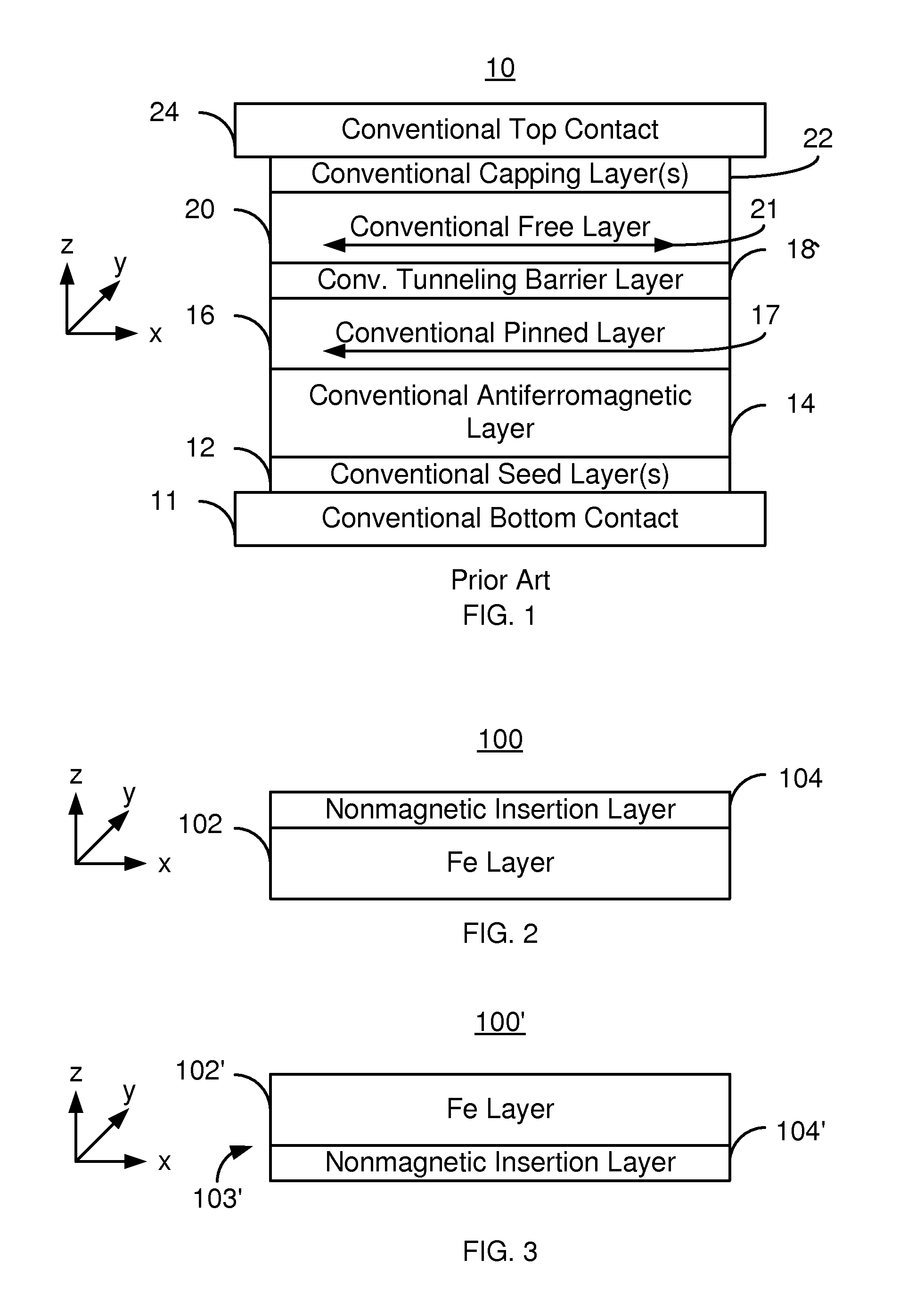 Magnetic junctions having insertion layers and magnetic memories using the magnetic junctions