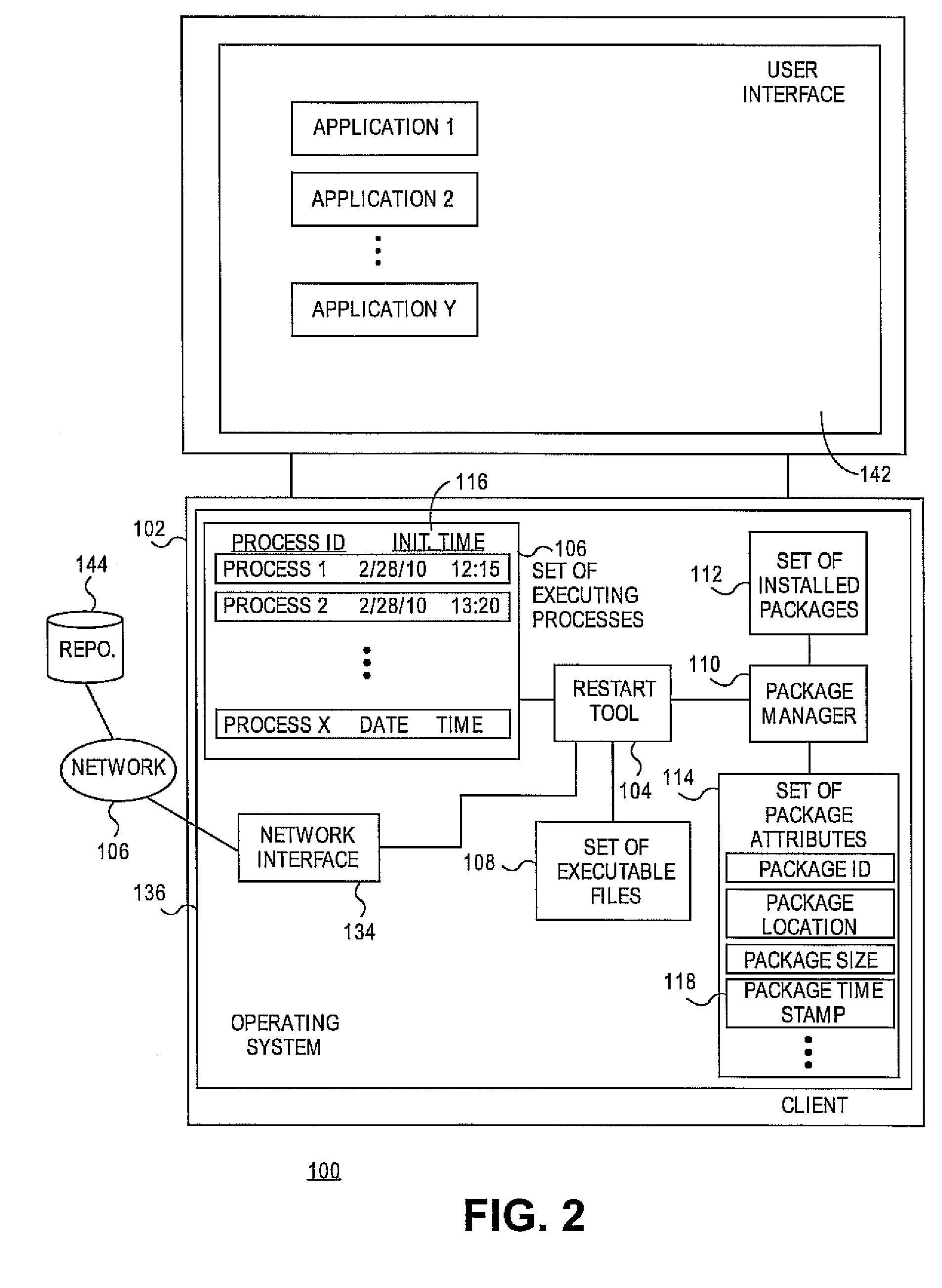 Systems and methods for detecting computing processes requiring reinitialization after a software package update