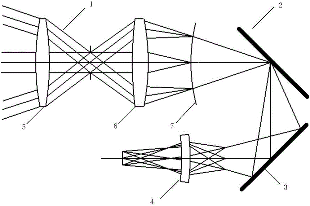 Medium wave infrared image space scanning optical system having oscillating mirror