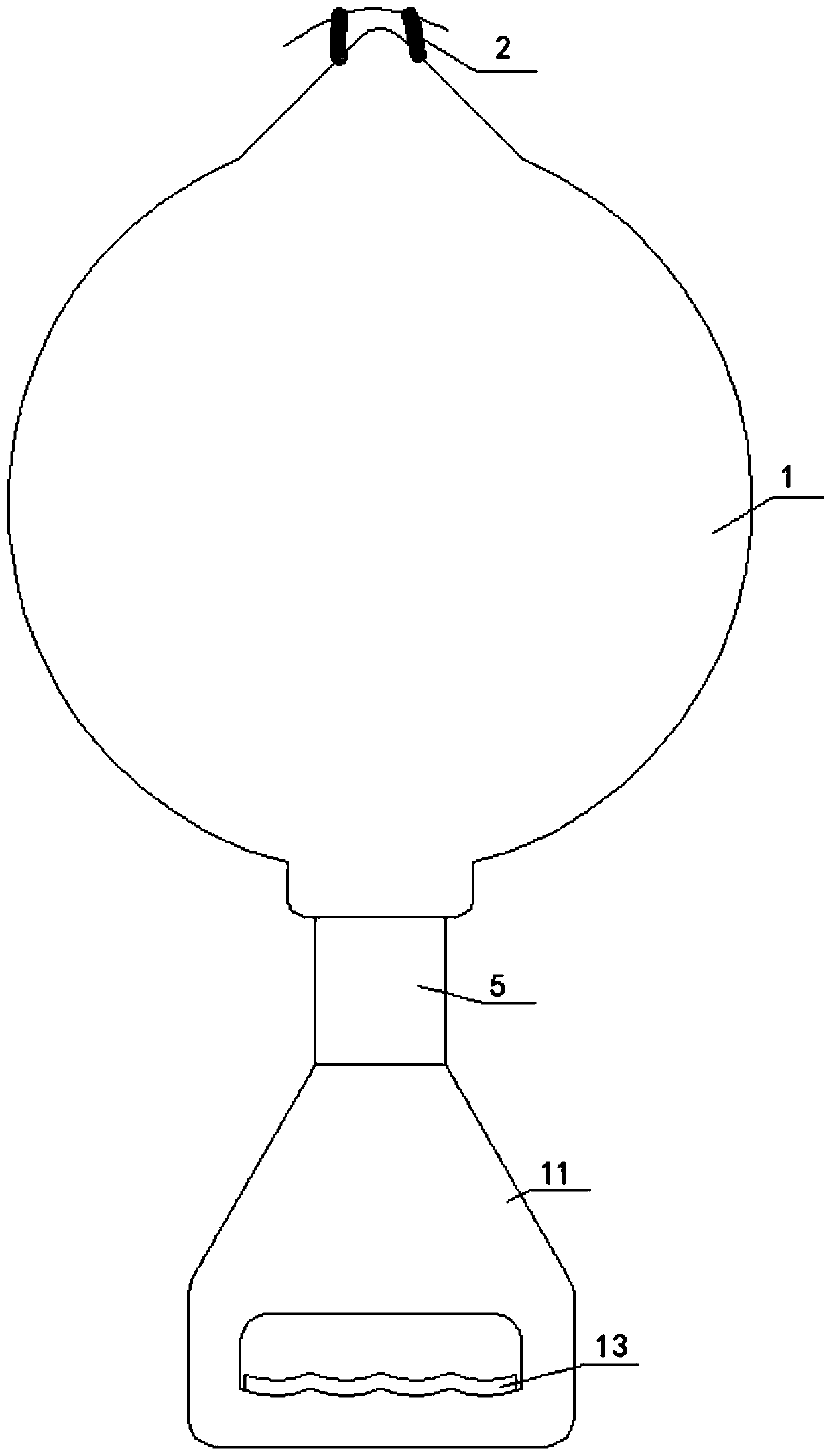 Adjustable metro handle capable of being telescopically straightened and fixed through centrifugal force