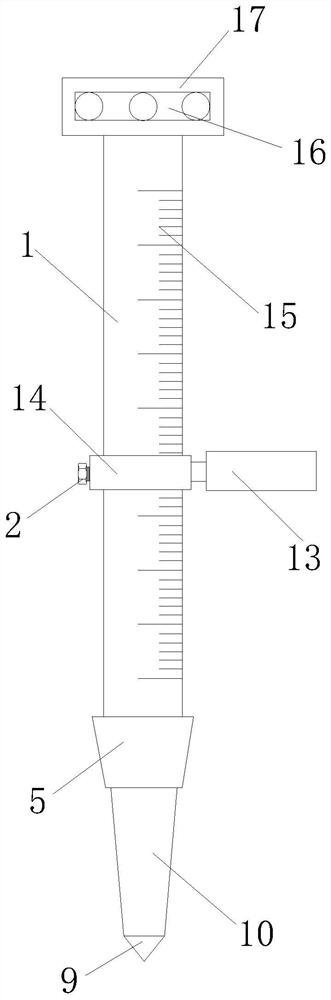 Deep sampling device for soil heavy metal pollution remediation