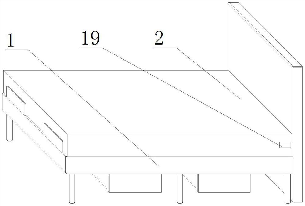 Intelligent bed pressure self-adaptive adjusting device