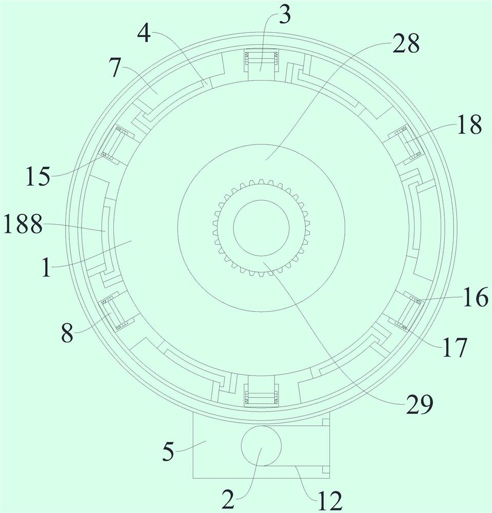 Permanent magnet motor with electrically-controlled hydraulic adjustable damping and heat dissipation housing