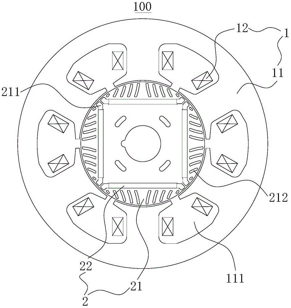 Permanent magnet synchronous motor and compressor having same