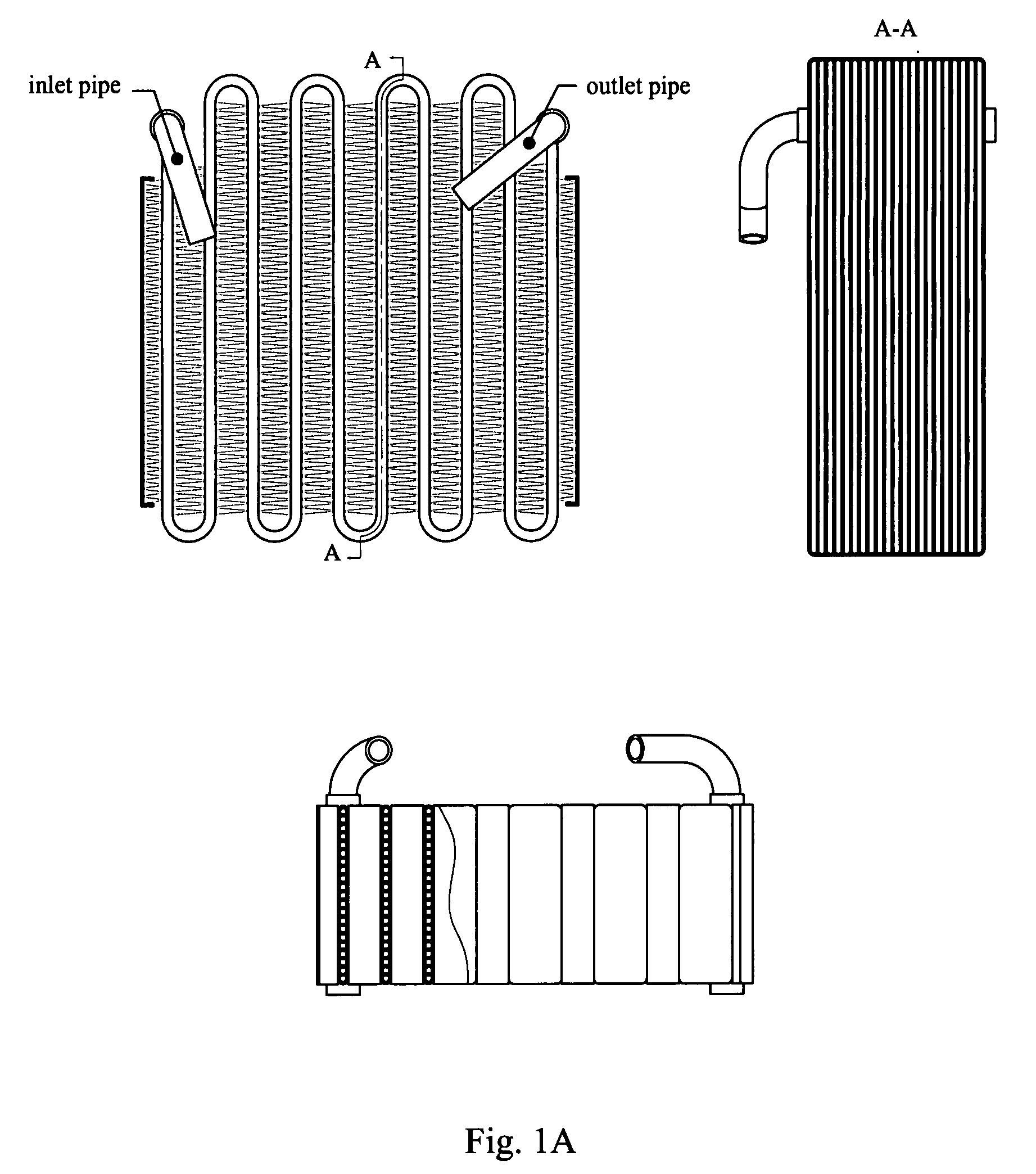 Condenser and radiator of air conditioning refrigeration system