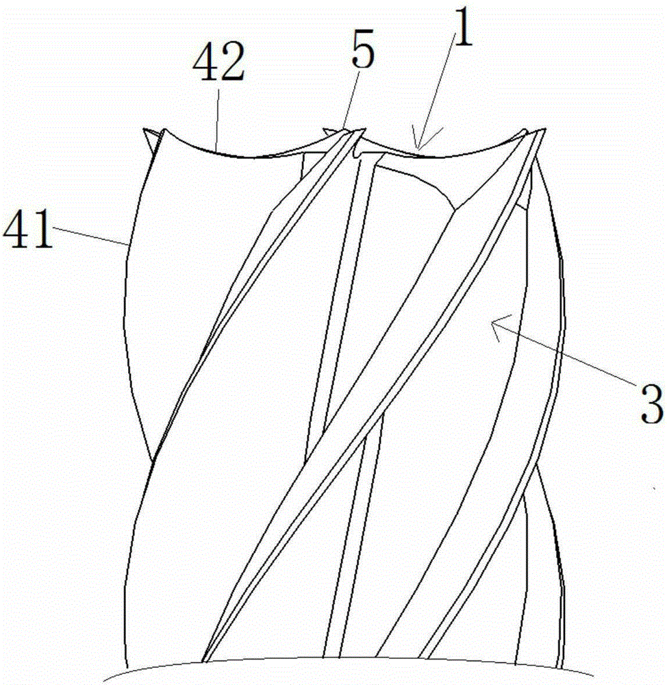 Drilling and milling composite tool for fiber composite material and drilling and milling method for fiber composite material