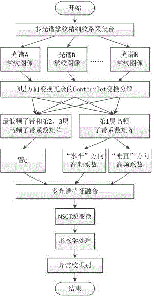 A multi-spectral palmprint fine texture extraction and recognition method