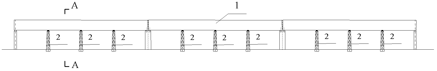 Construction method used for carrying out strengthening treatment on heavy haul railway bridge