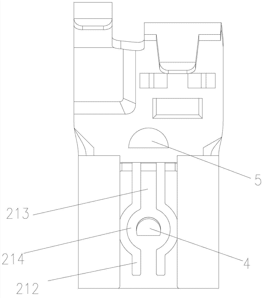 Flag-shaped terminal with low inserting force and high extracting force