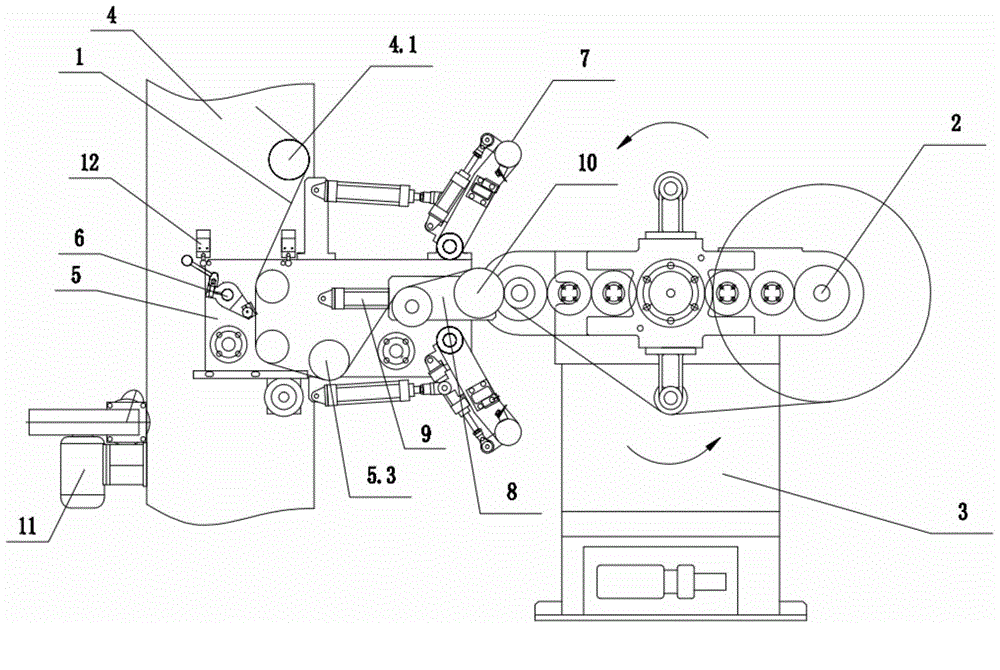 Multifunctional winding device used for machining winding drum material