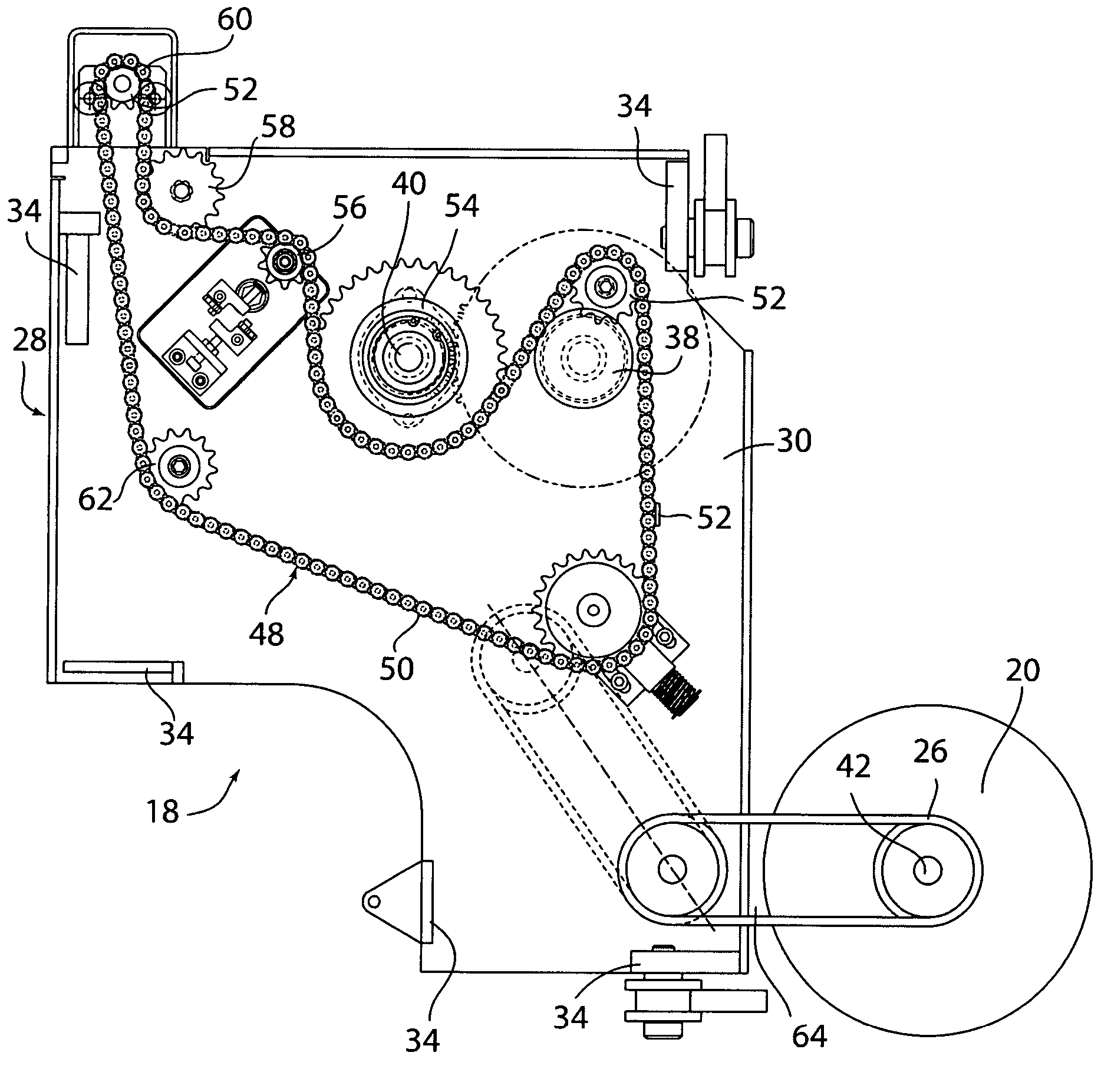 Stretch wrap threading device