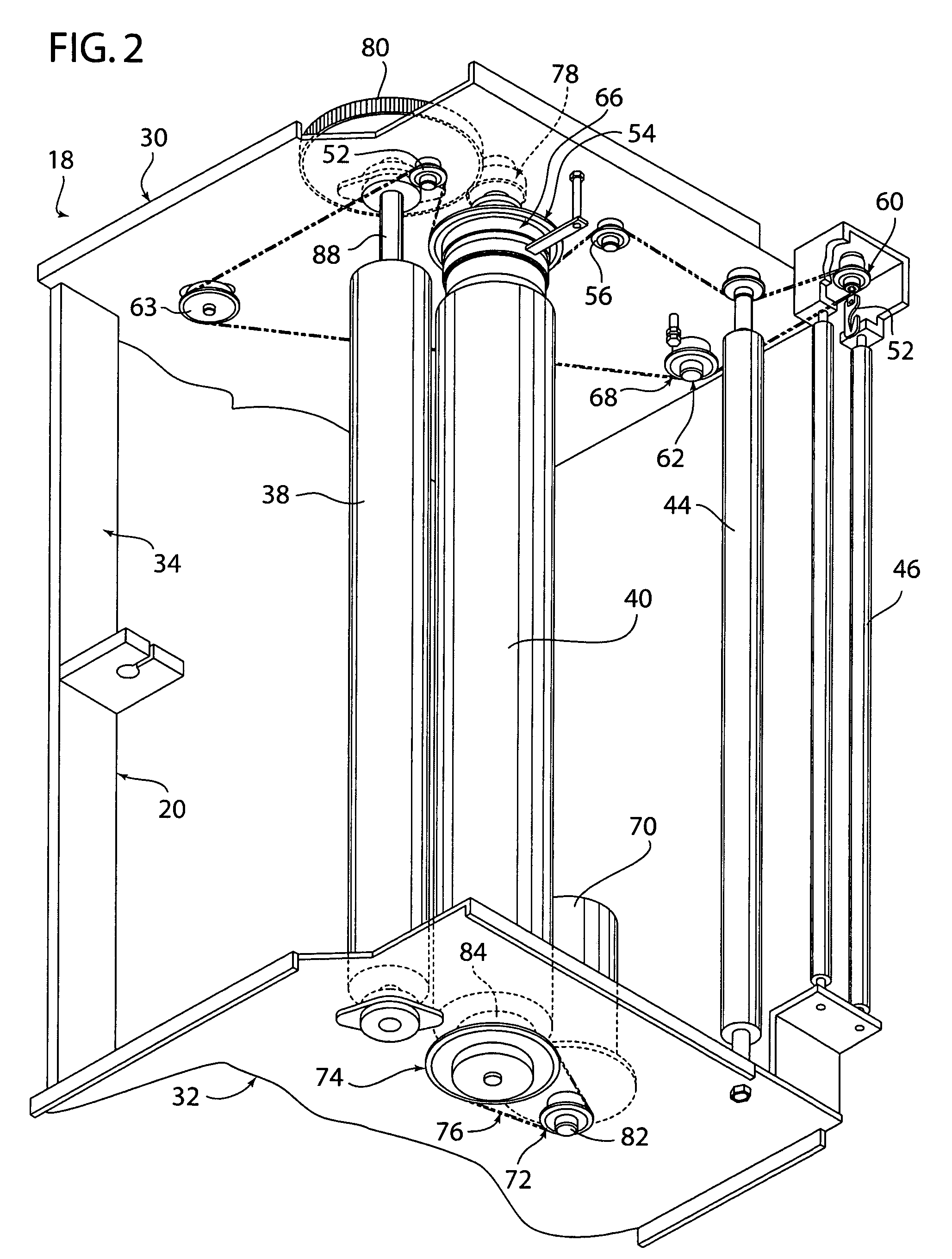 Stretch wrap threading device