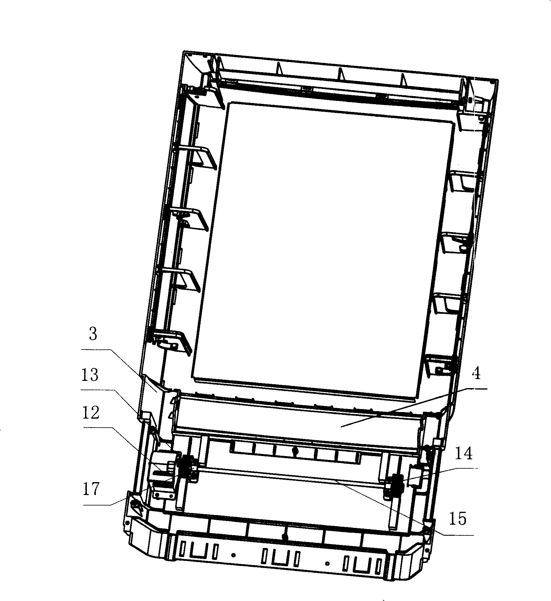 Air conditioner sliding display panel