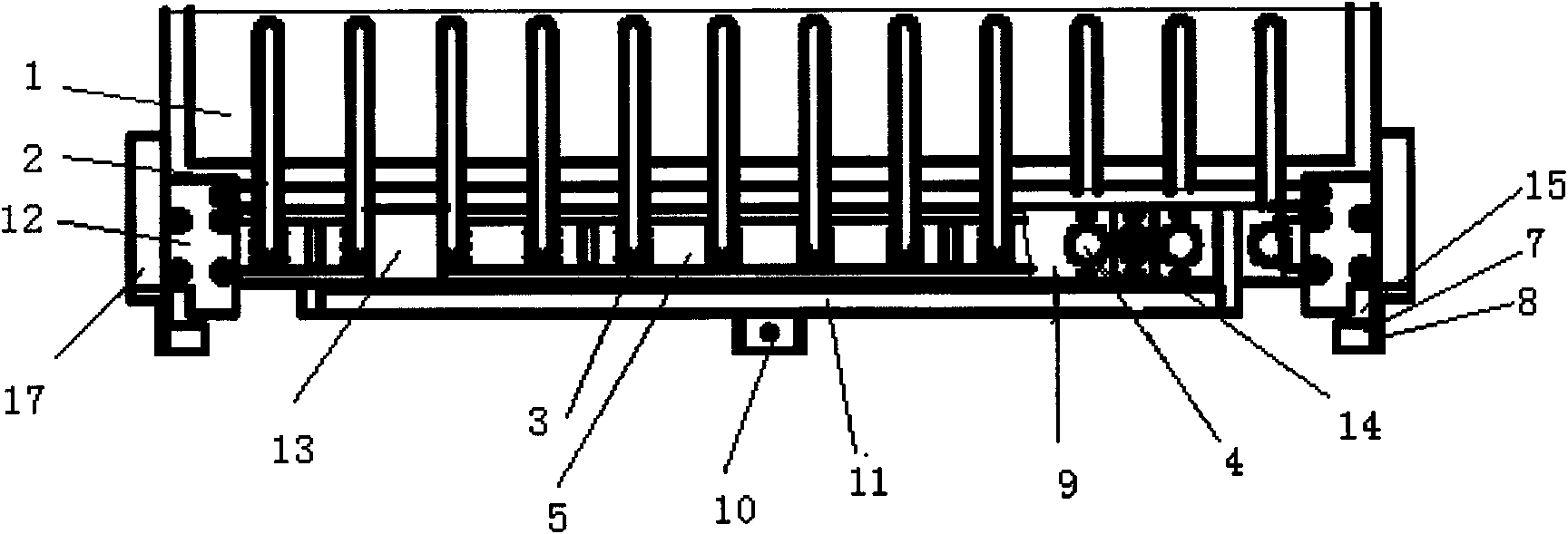 Automatic butting device of radio frequency plug