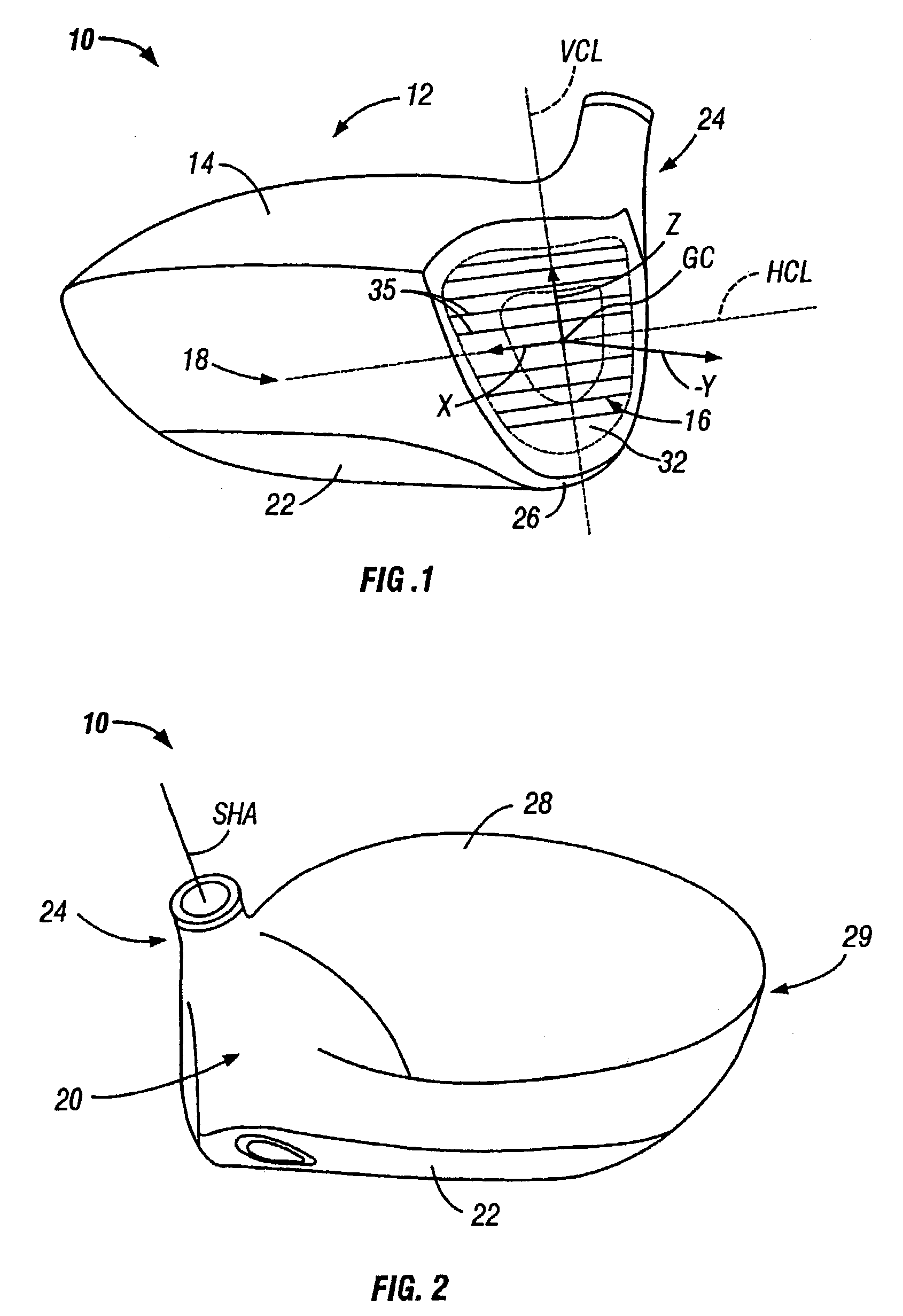 Golf club head with variable flexural stiffness for controlled ball flight and trajectory